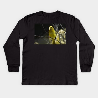 Yellow Bird Kids Long Sleeve T-Shirt